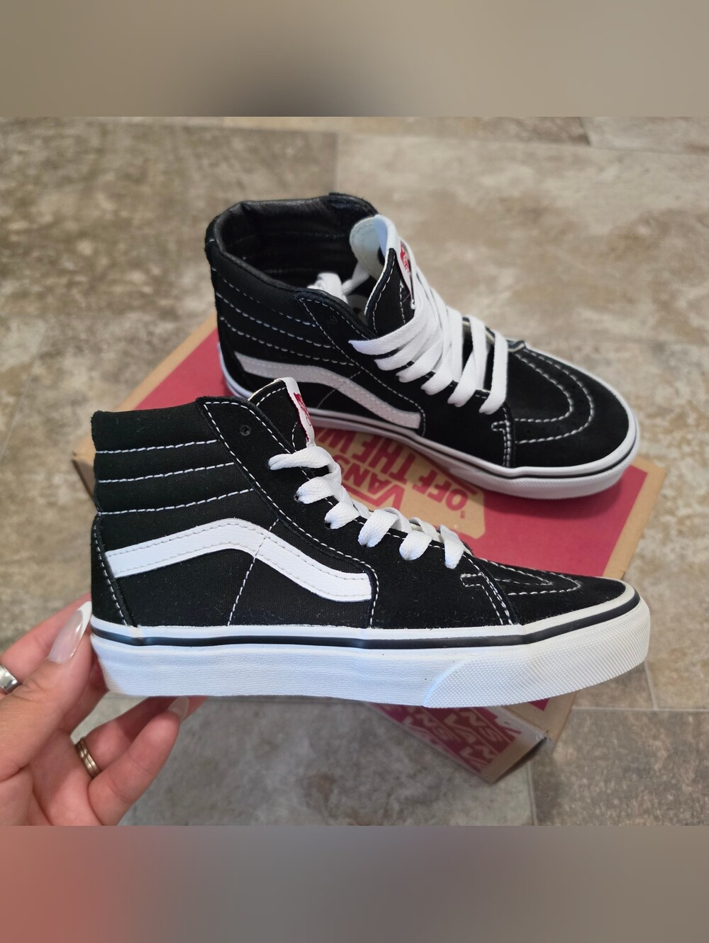 Vans Sk8-Hi Skate Shoe - Kids size 1